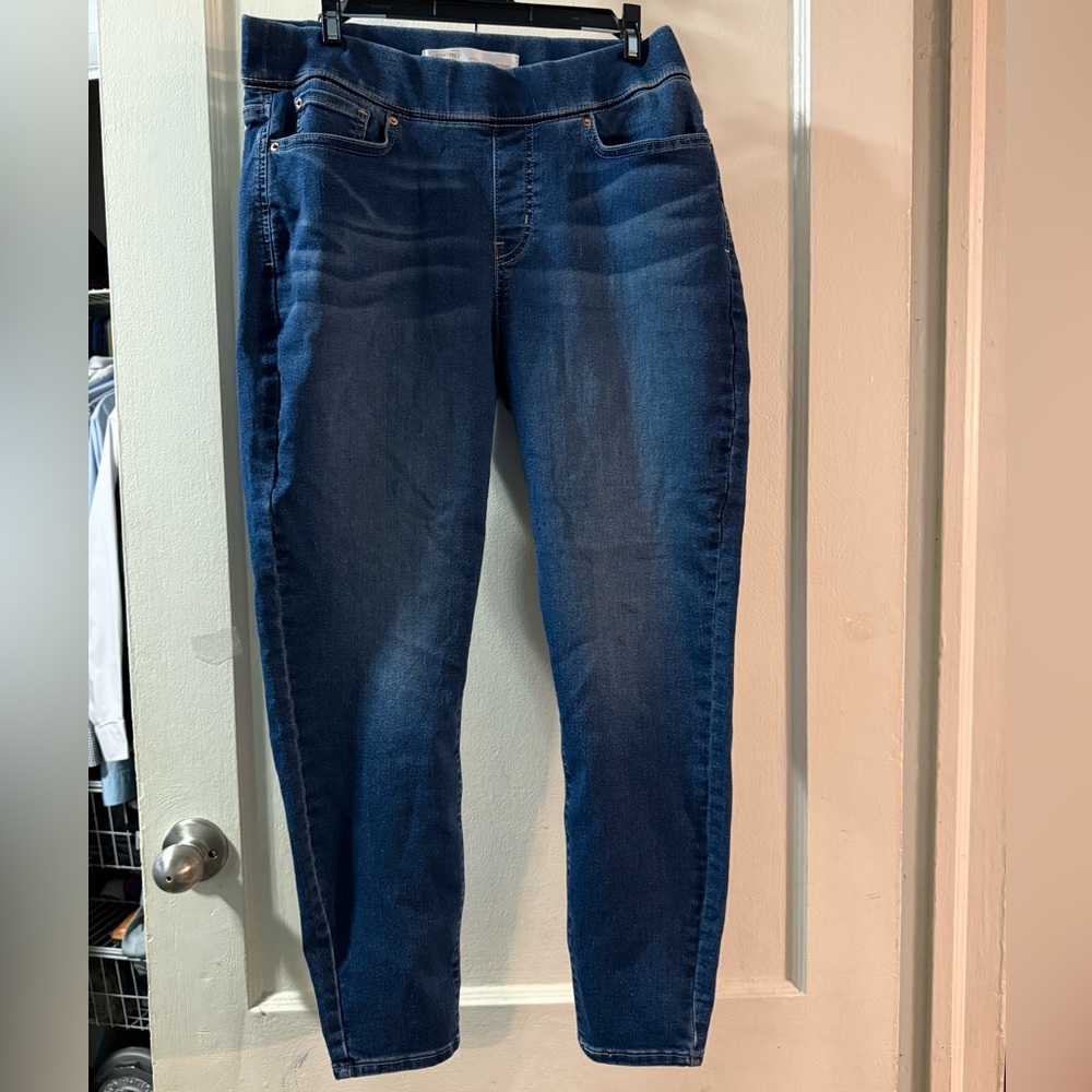 Signature by Levi Strauss Dark Blue Ankle Jeans